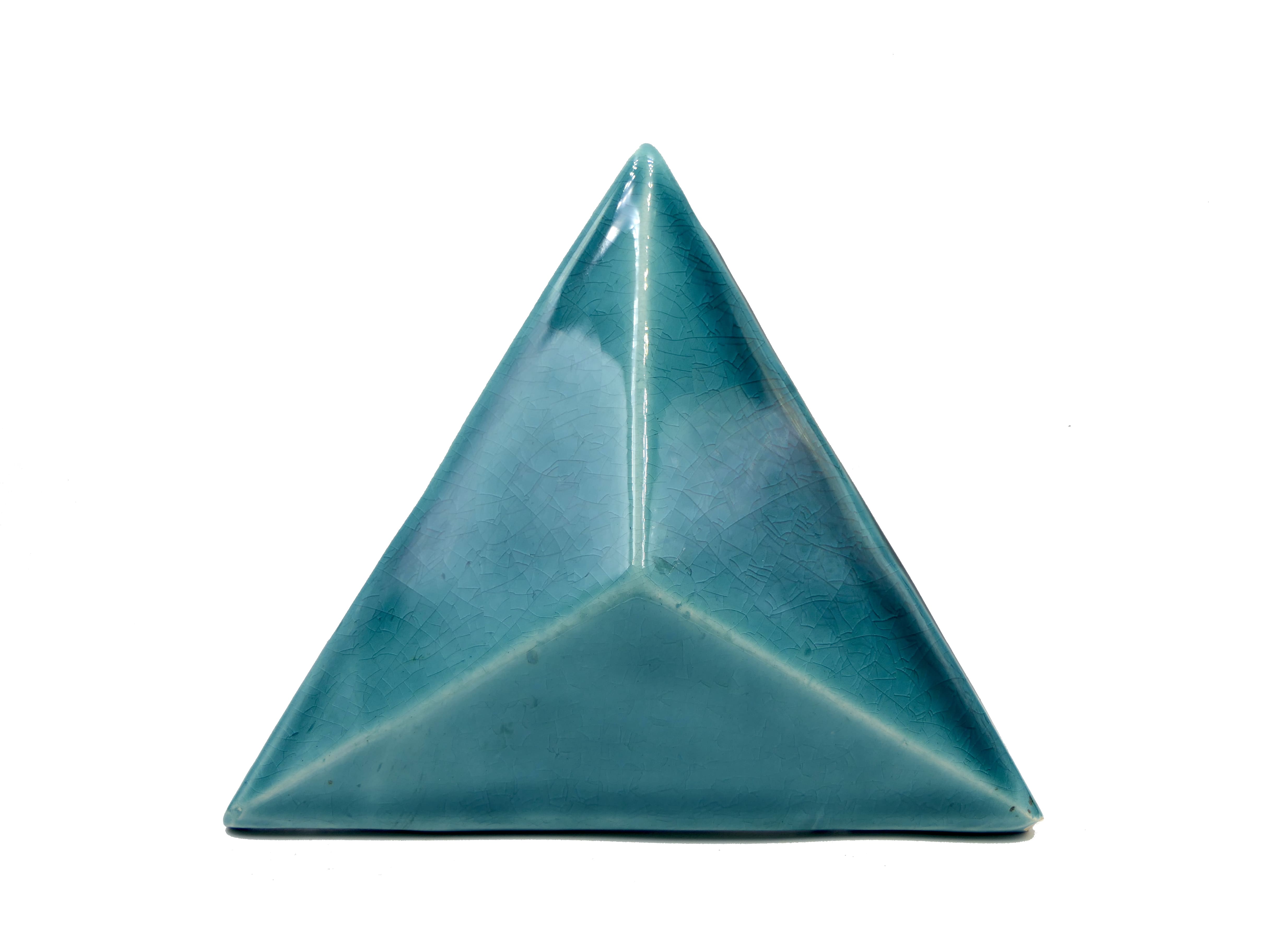 Azulejo de Cerámica Triángulo Verde Aguamarina