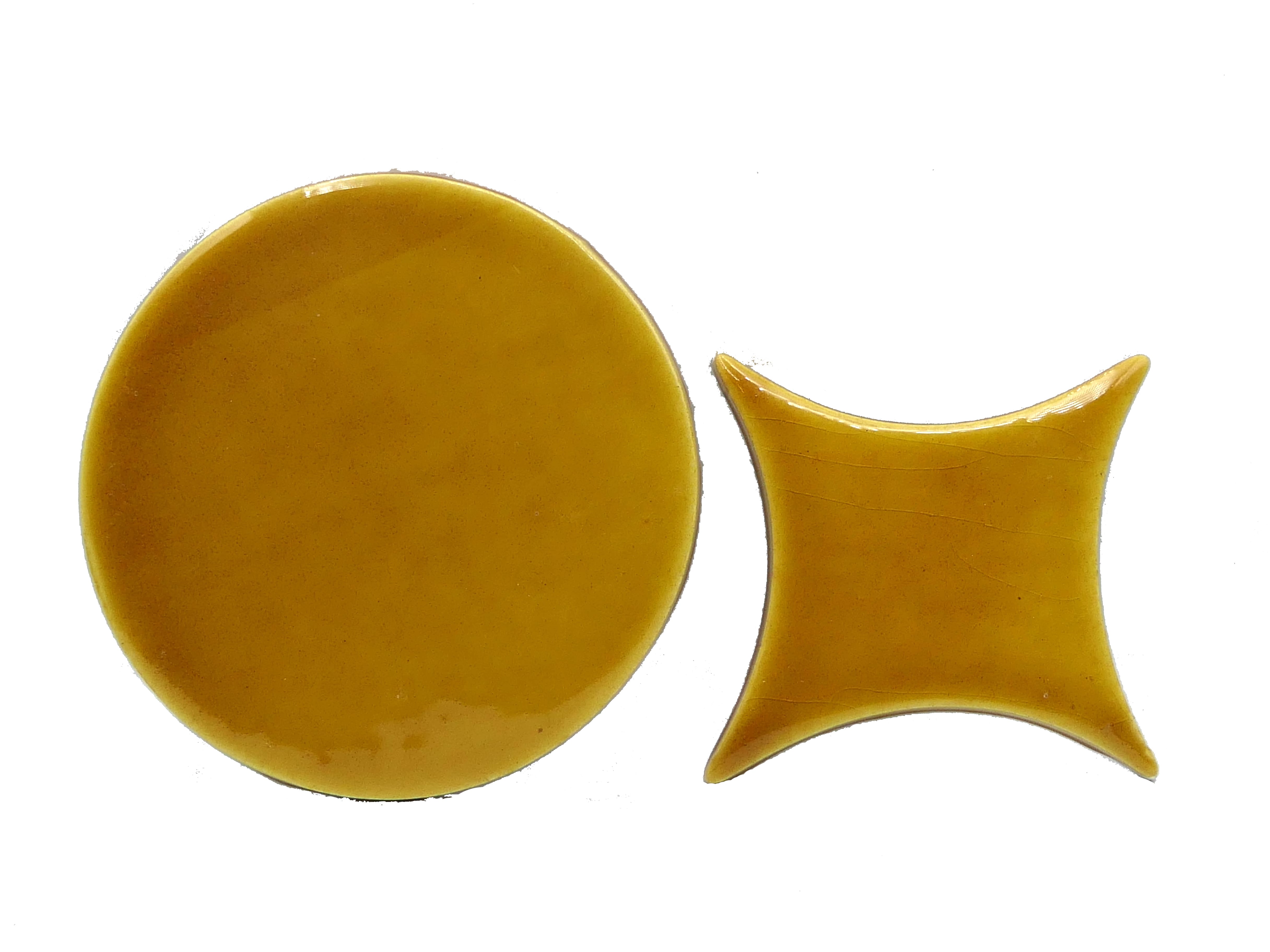 Azulejo de Cerámica Circulo Estrella Miel