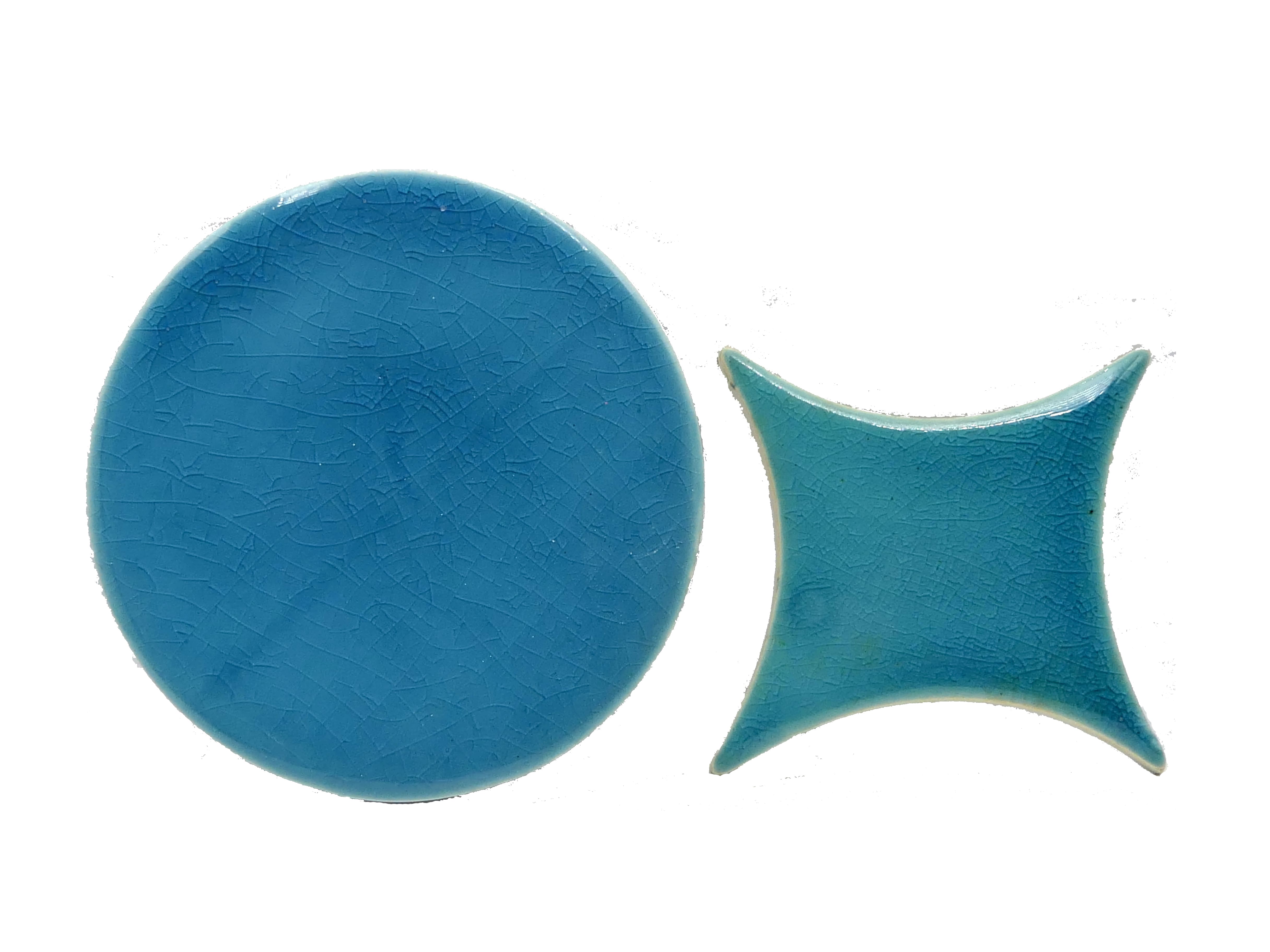 Azulejo de Cerámica Circulo Estrella Turquesa