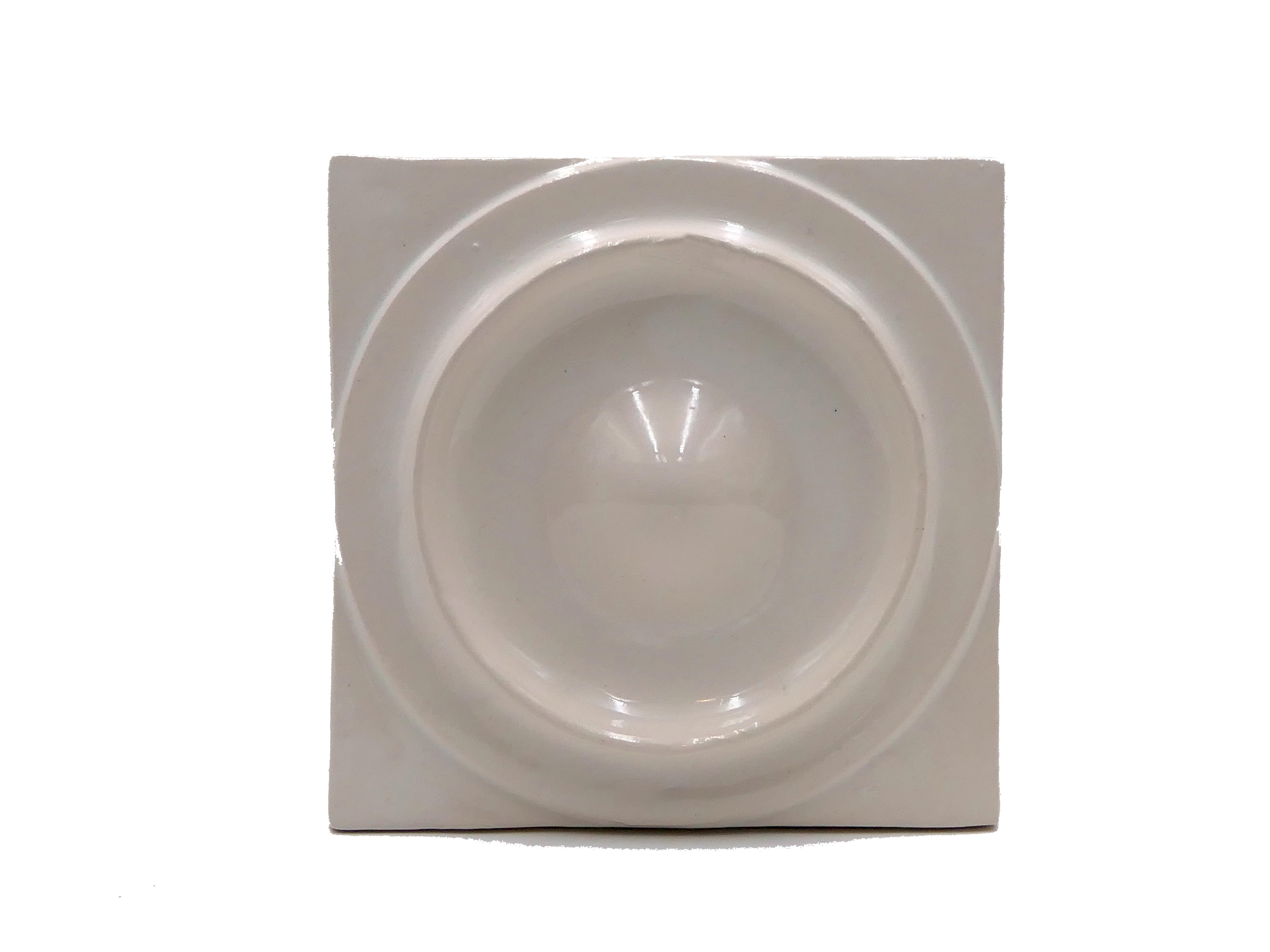 Azulejo de Cerámica Circulo Blanco Antiguo