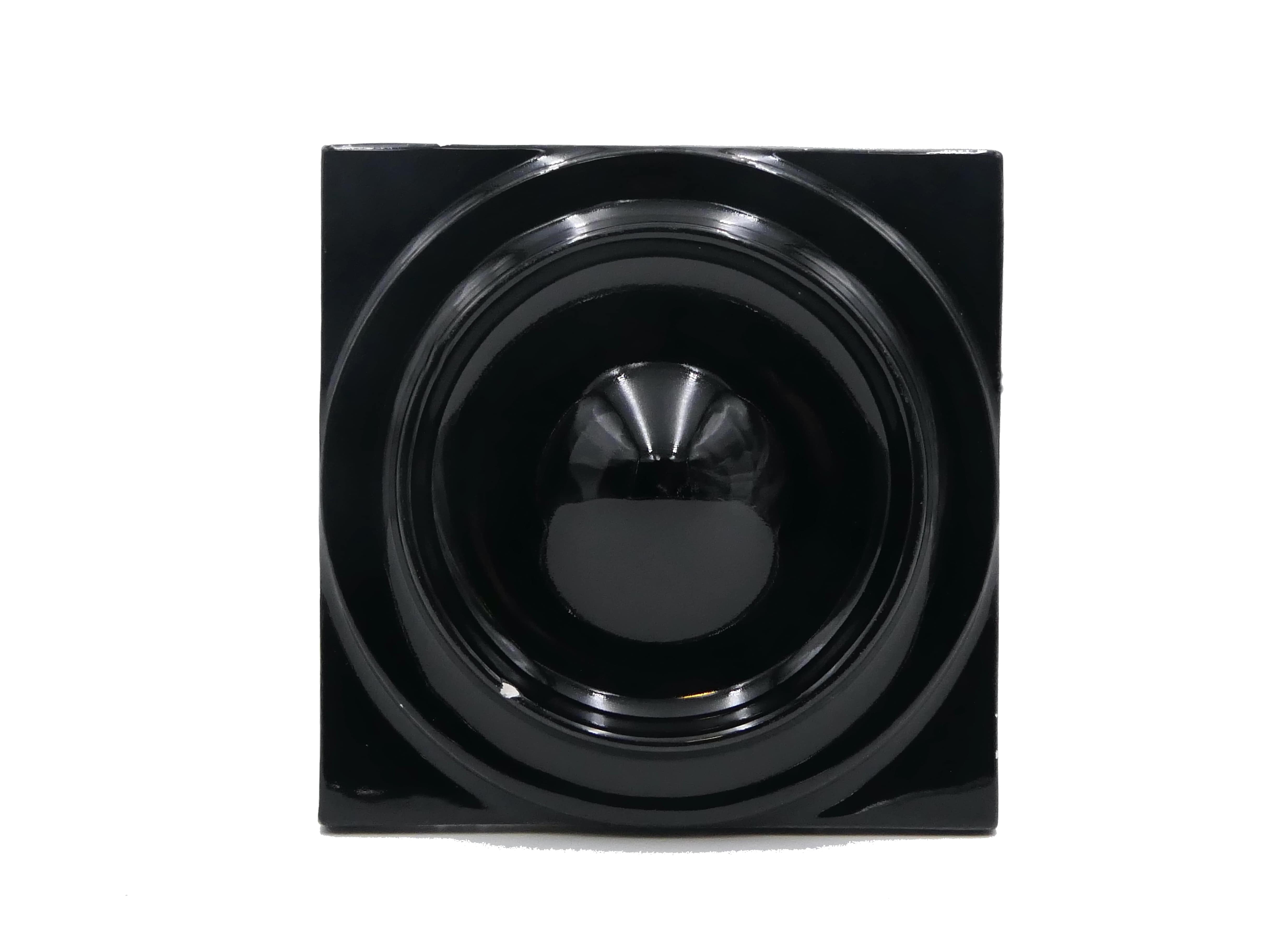 Azulejo de Cerámica Circulo Negro Brillo