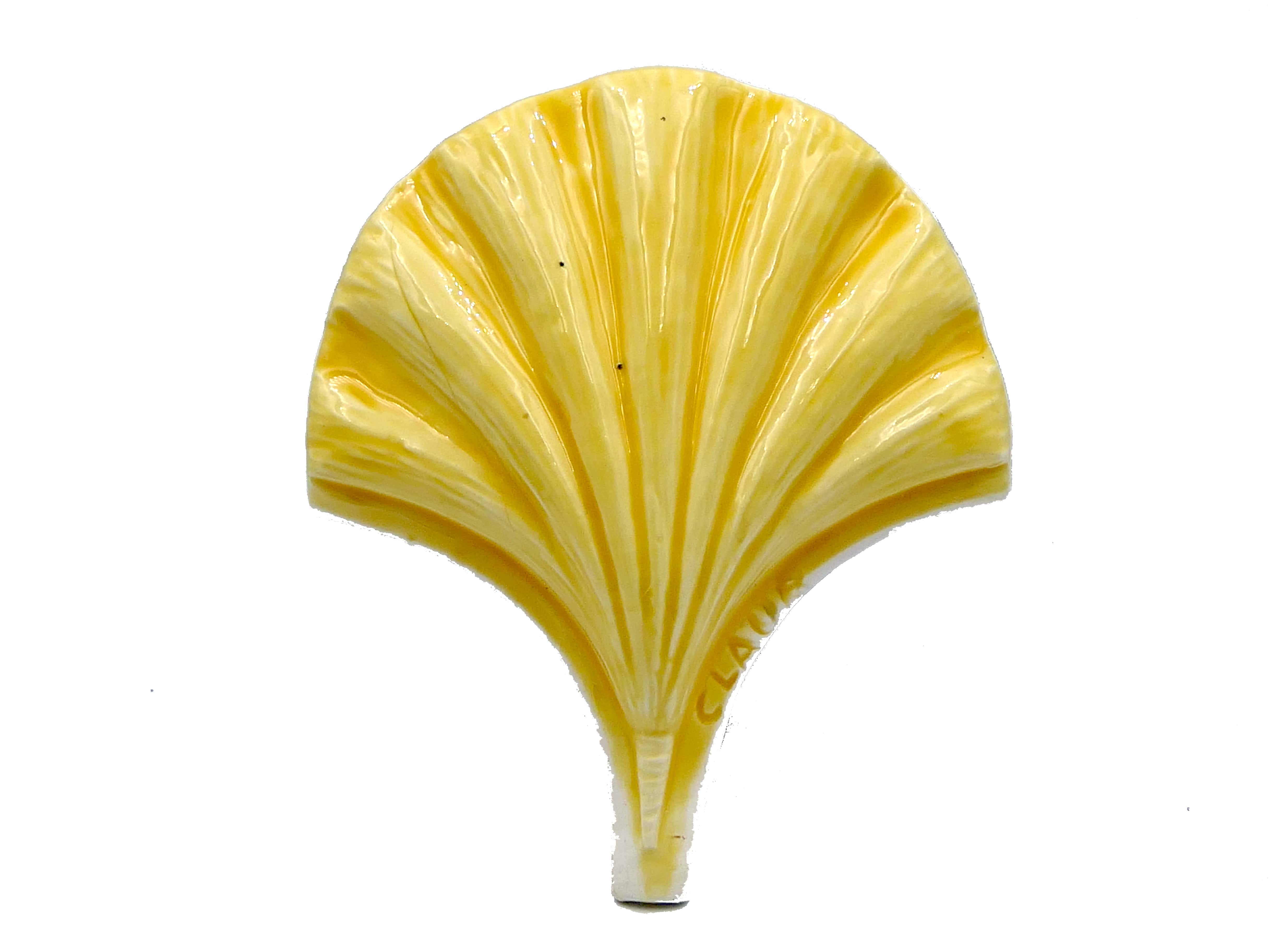 Azulejo de Cerámica Concha Mar Amarillo