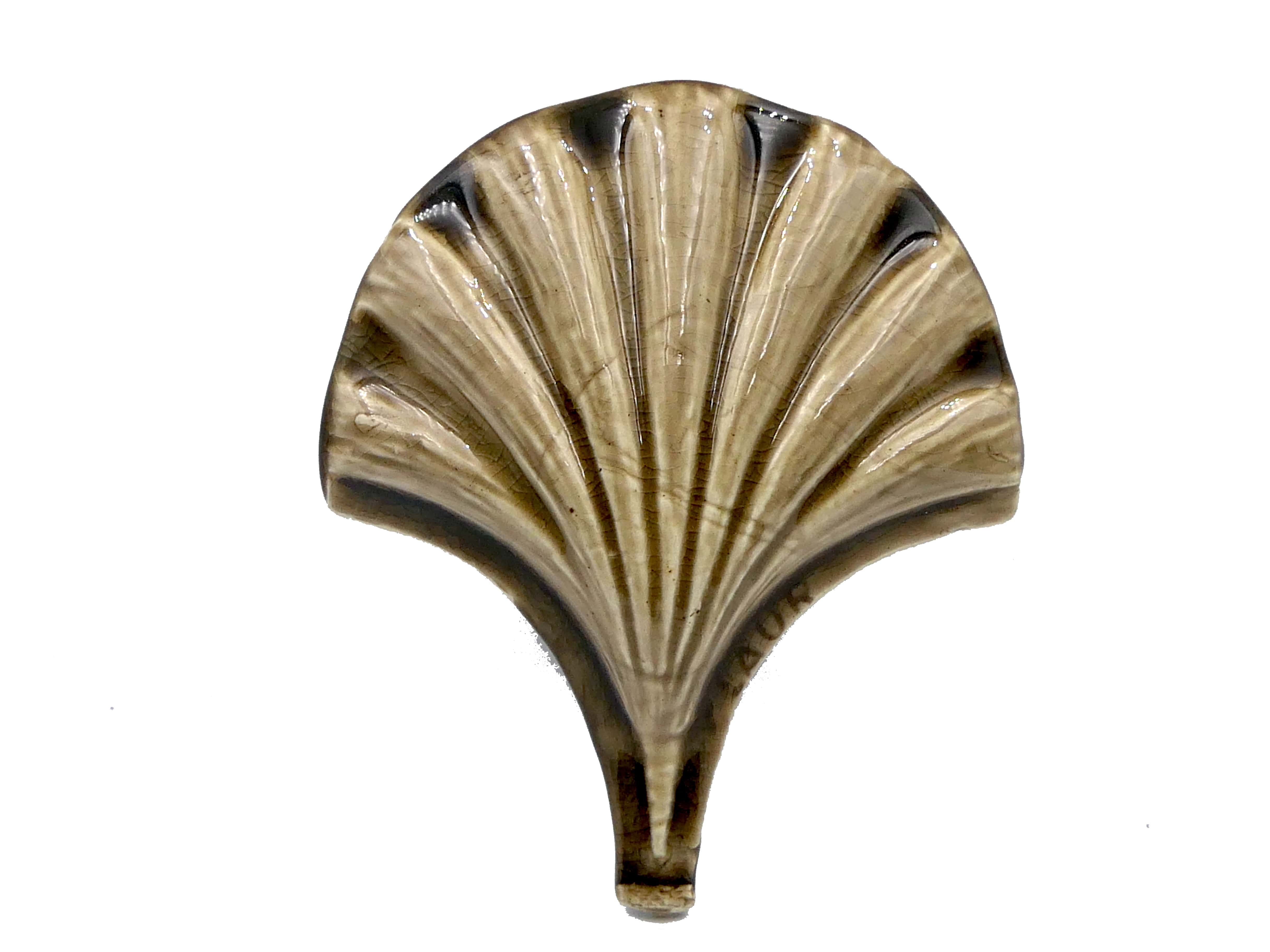 Azulejo de Cerámica Concha Mar Chocolate