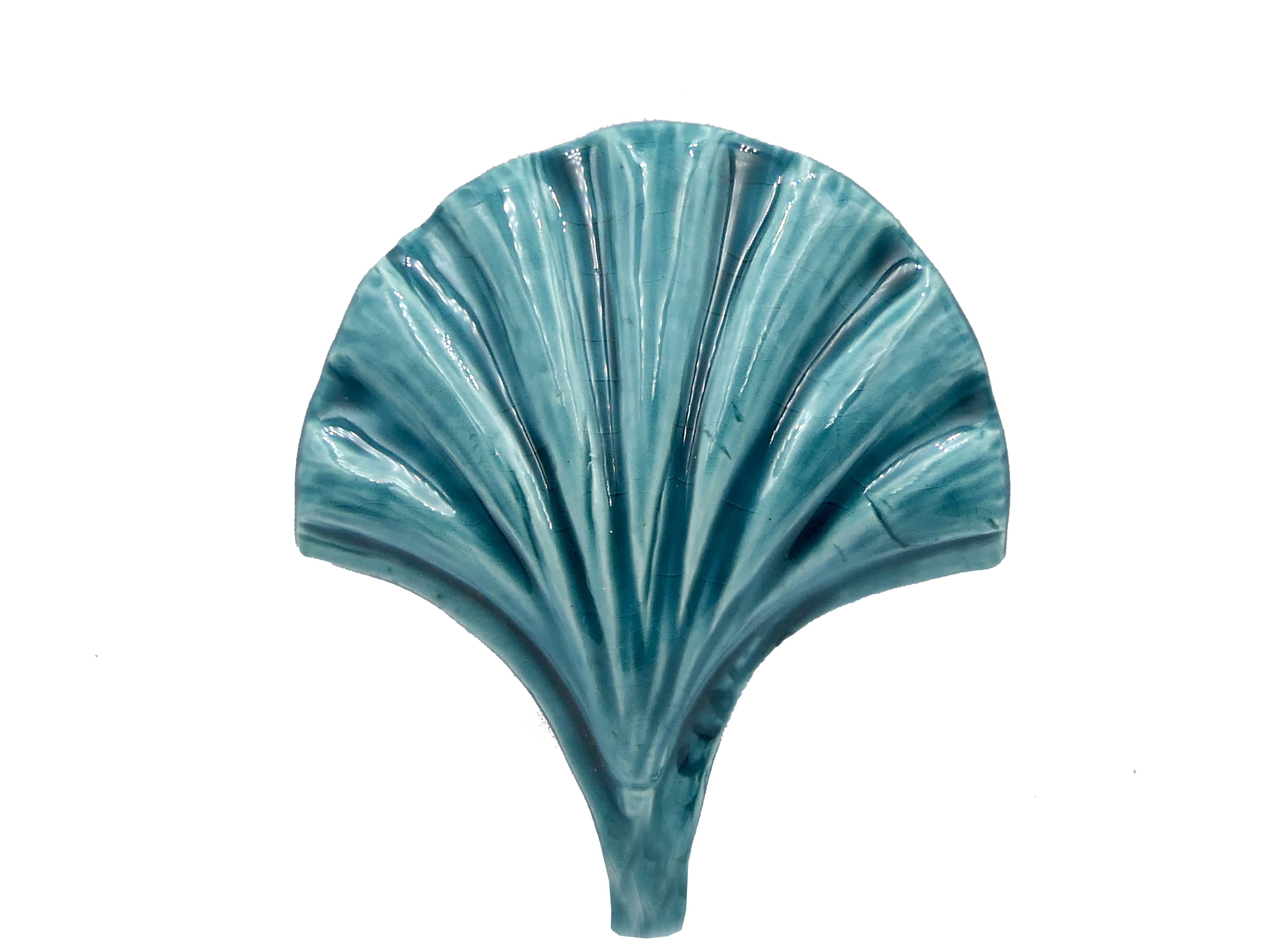 Azulejo de Cerámica Concha Mar Verde Aguamarina