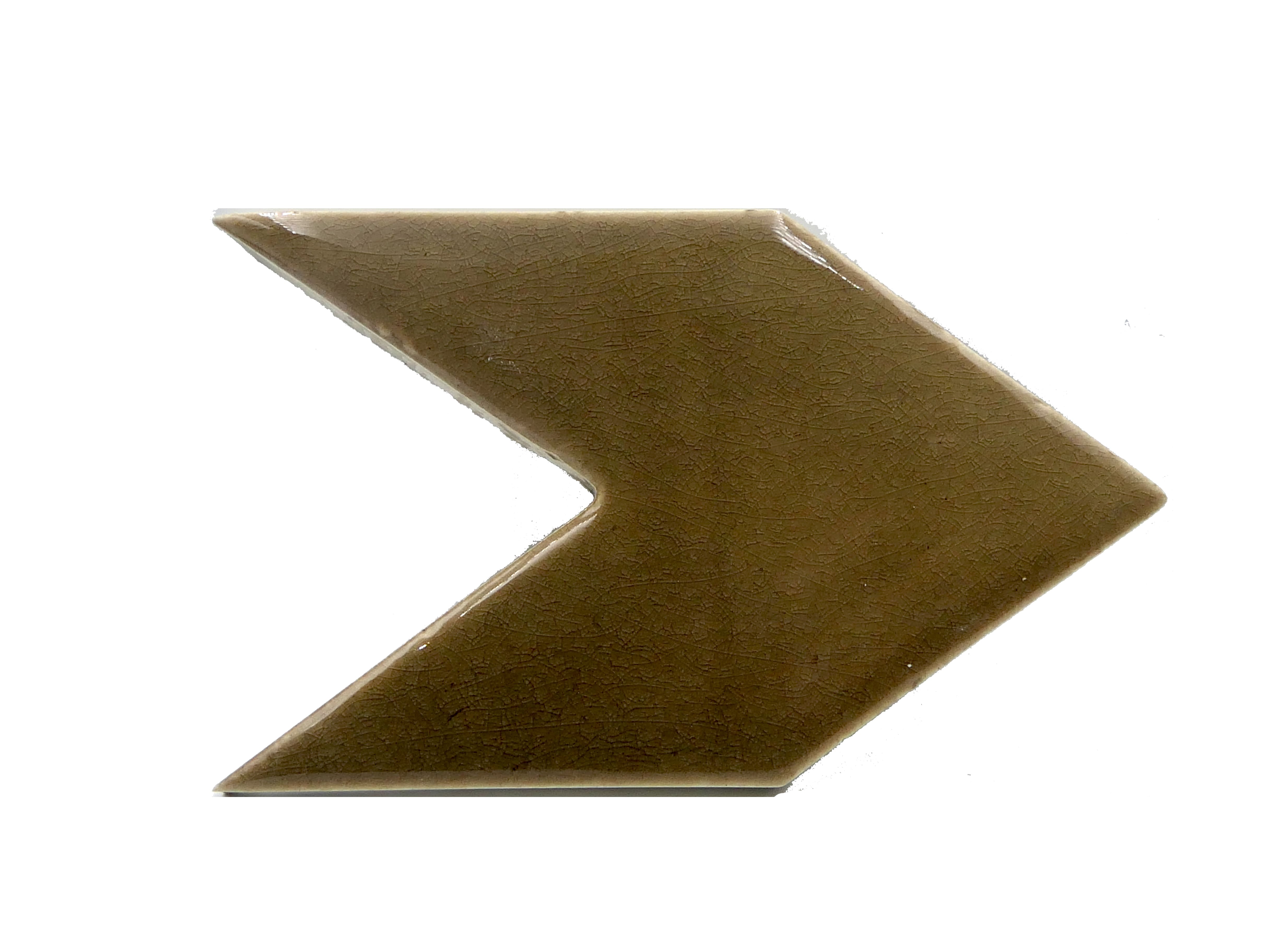 Azulejo de Cerámica Flecha Chocolate