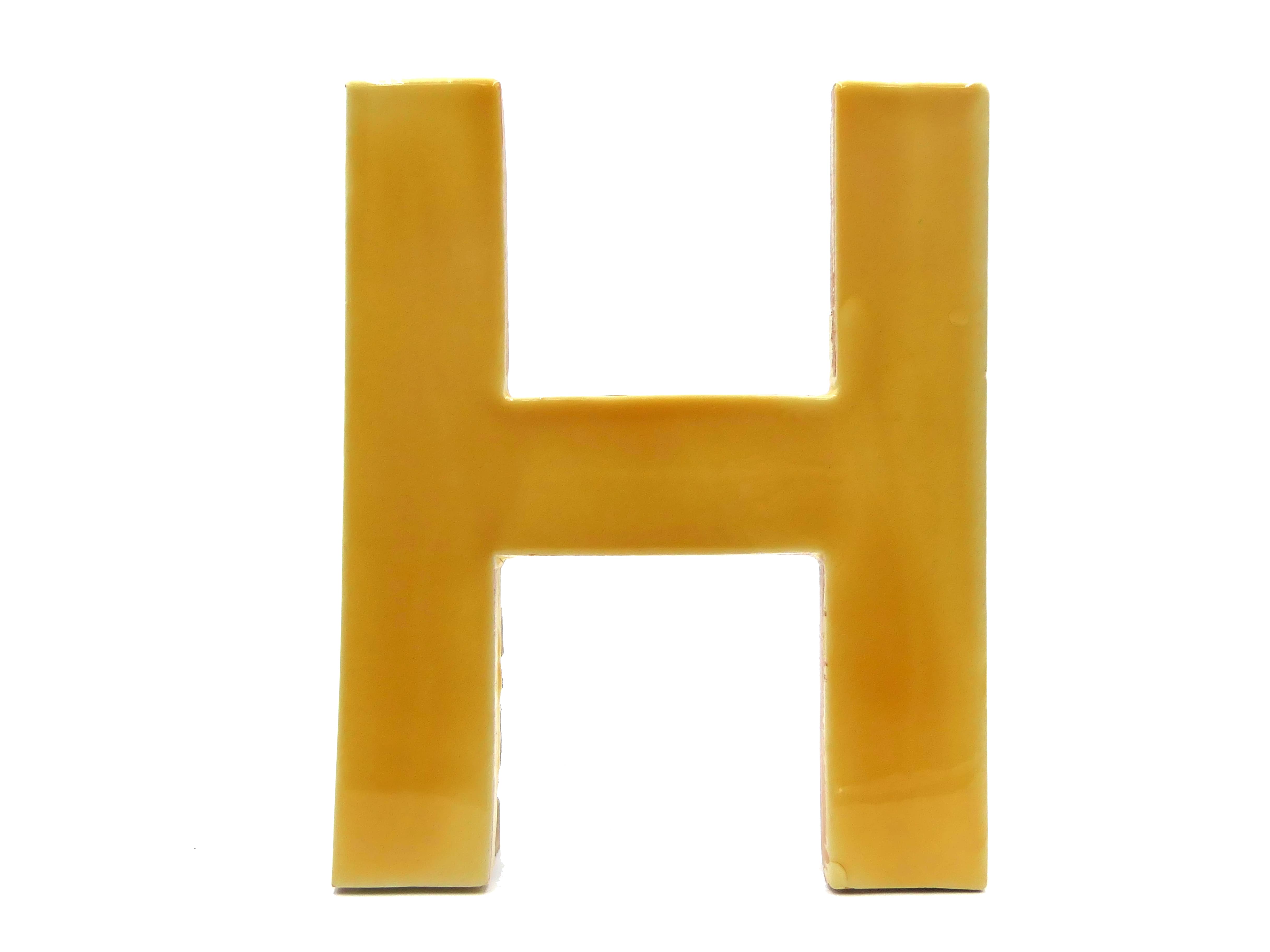 Azulejo de Cerámica Hache Amarillo