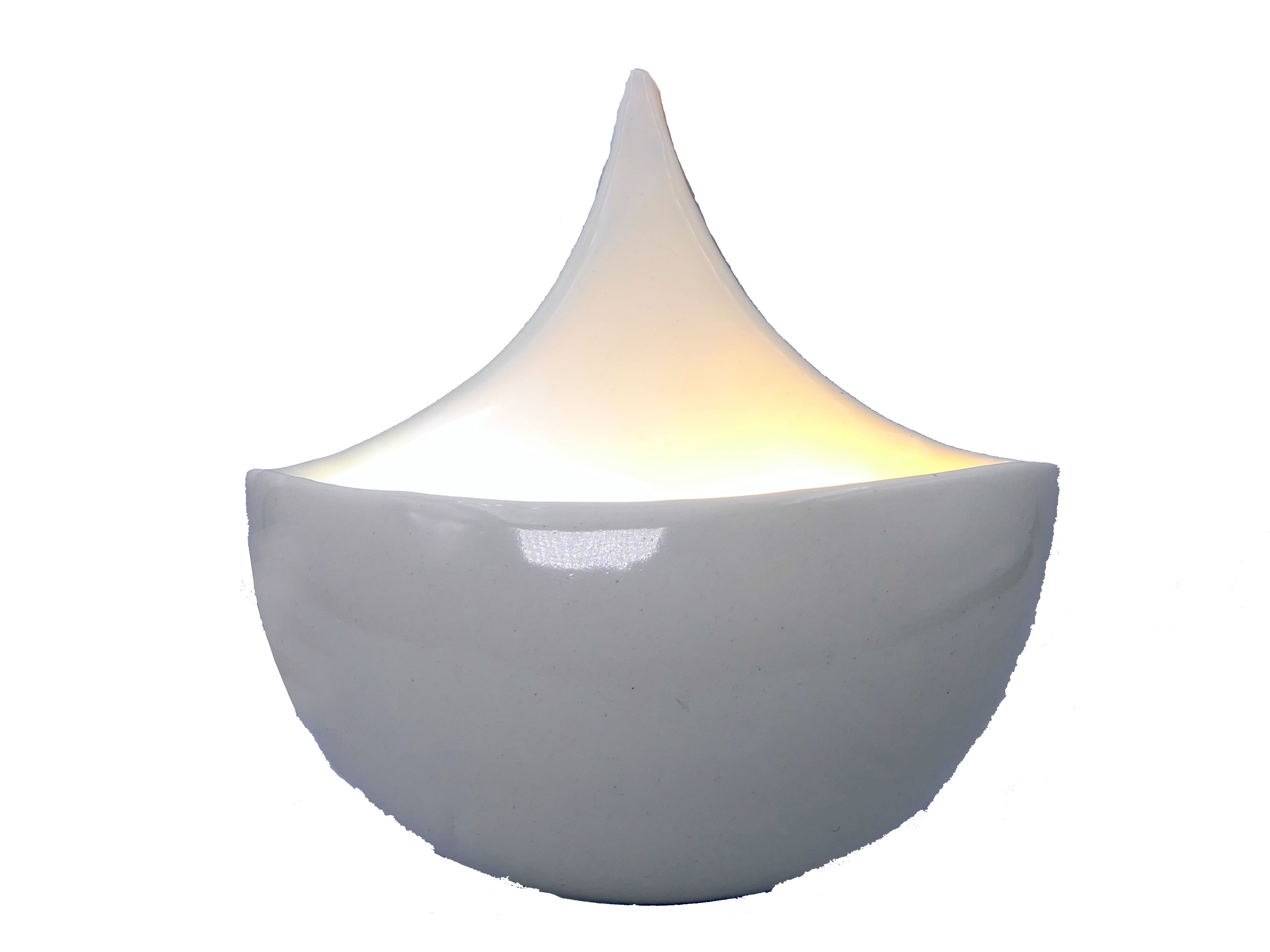 Azulejo de Cerámica Lágrima Luz Blanco Antiguo