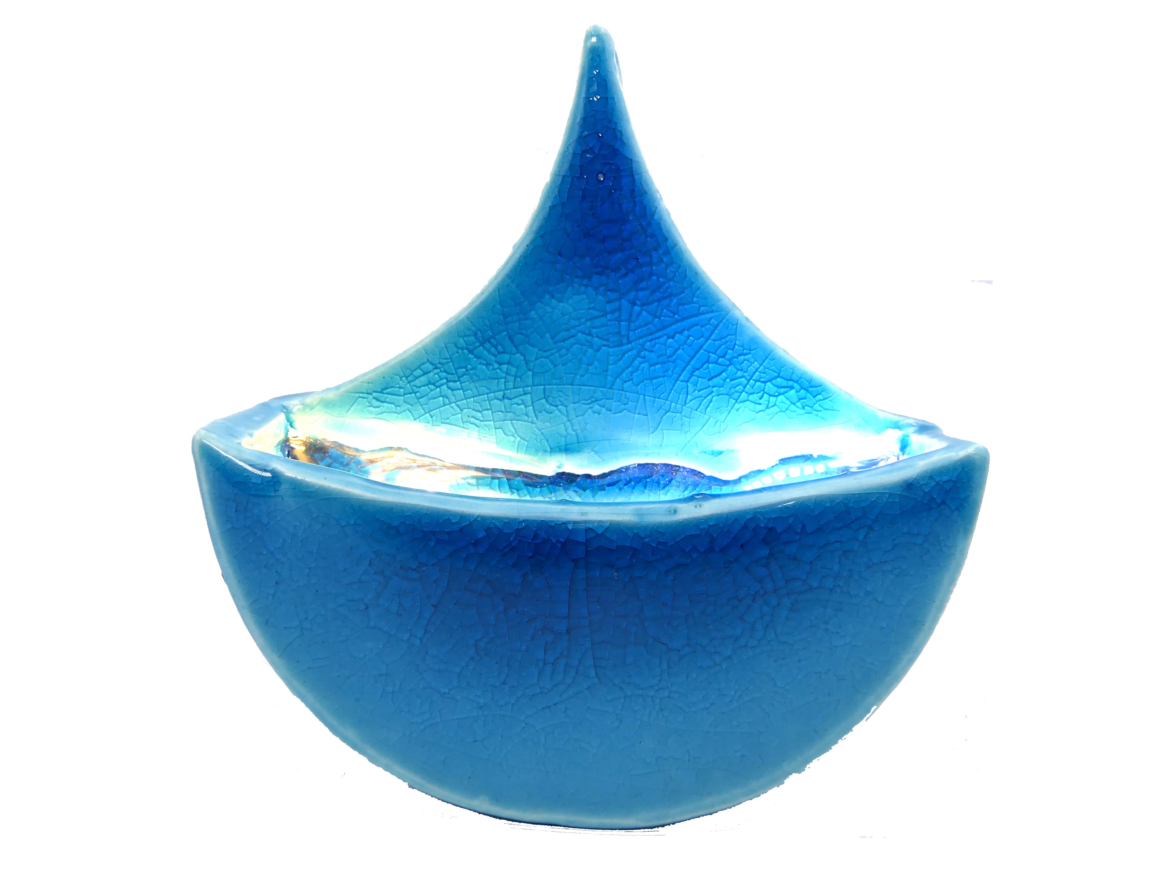 Azulejo de Cerámica Lágrima Luz Turquesa