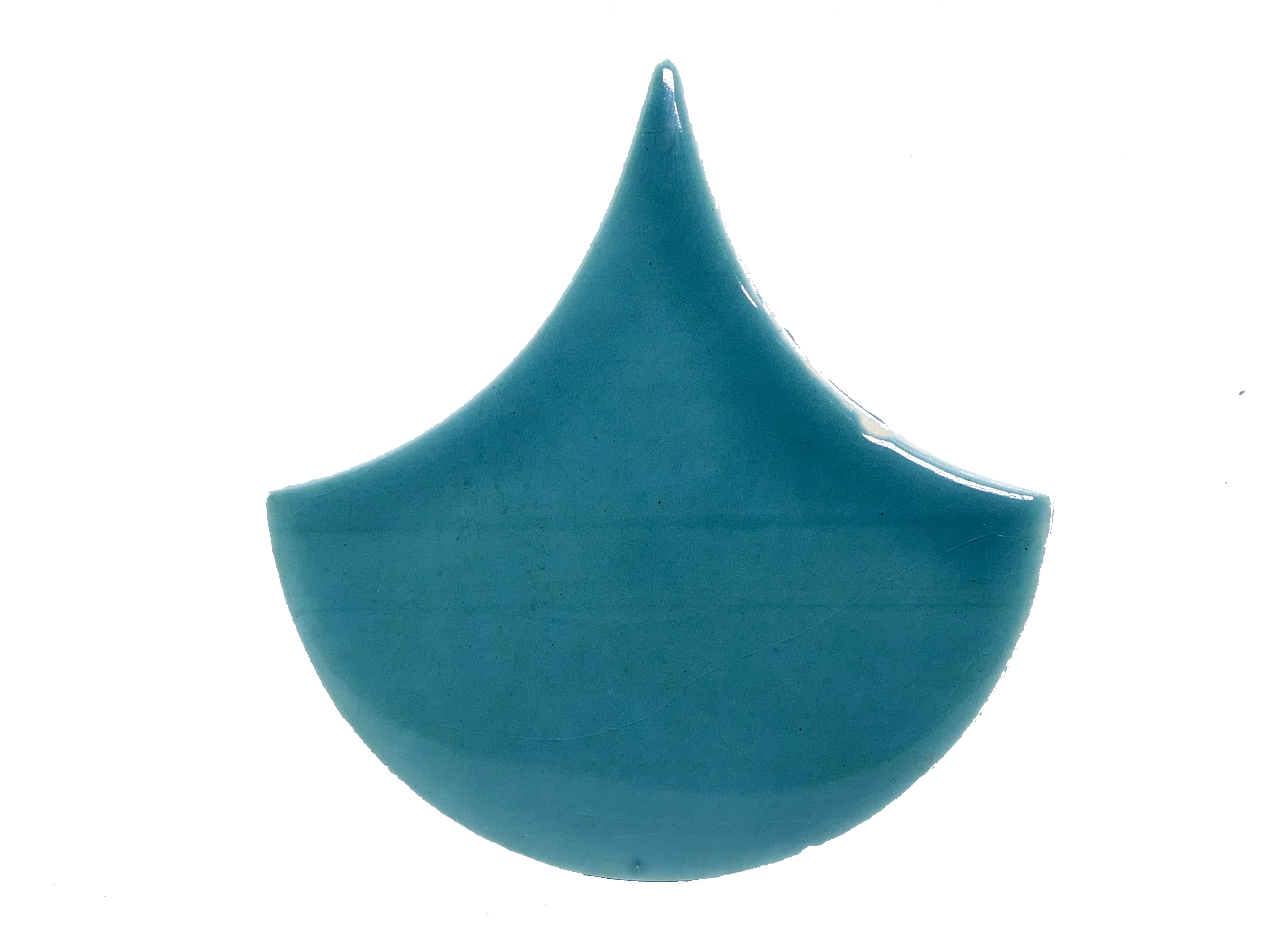 Azulejo de Cerámica Lágrima Verde Aguamarina