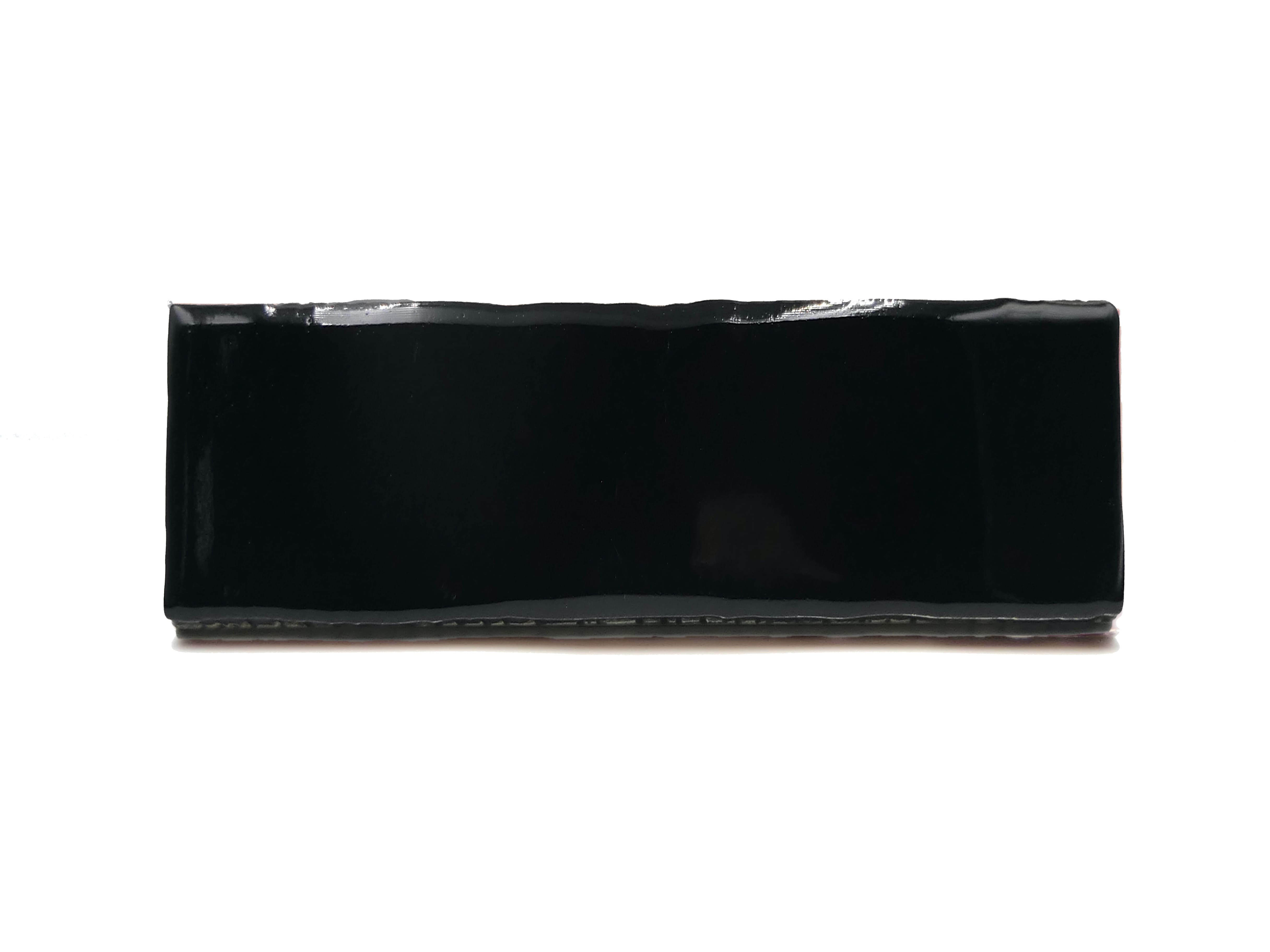 Azulejo de Cerámica Rectángulo Negro Brillo