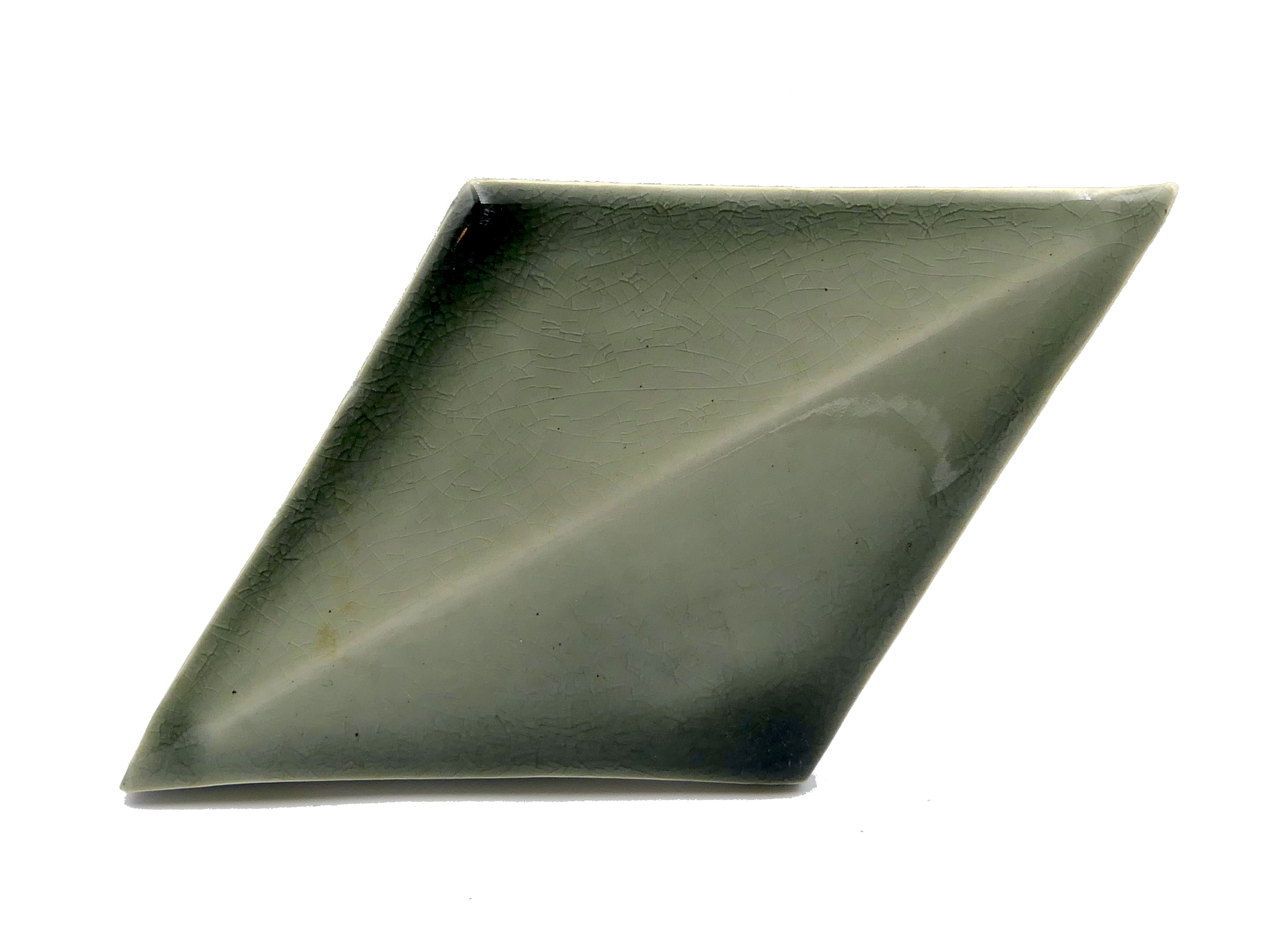 Azulejo de Cerámica Rombo Gris Perla