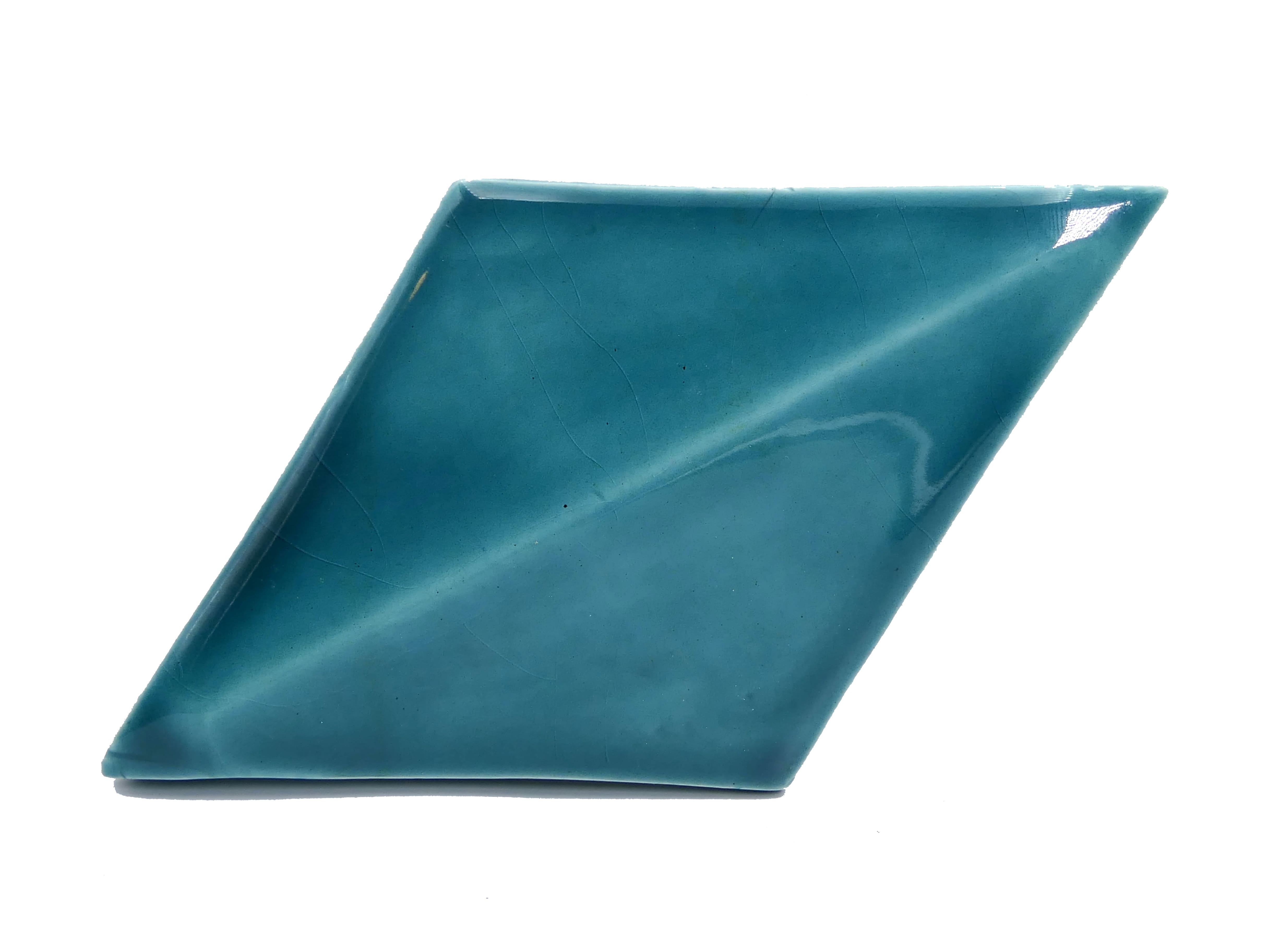 Azulejo de Cerámica Rombo Verde Aguamarina