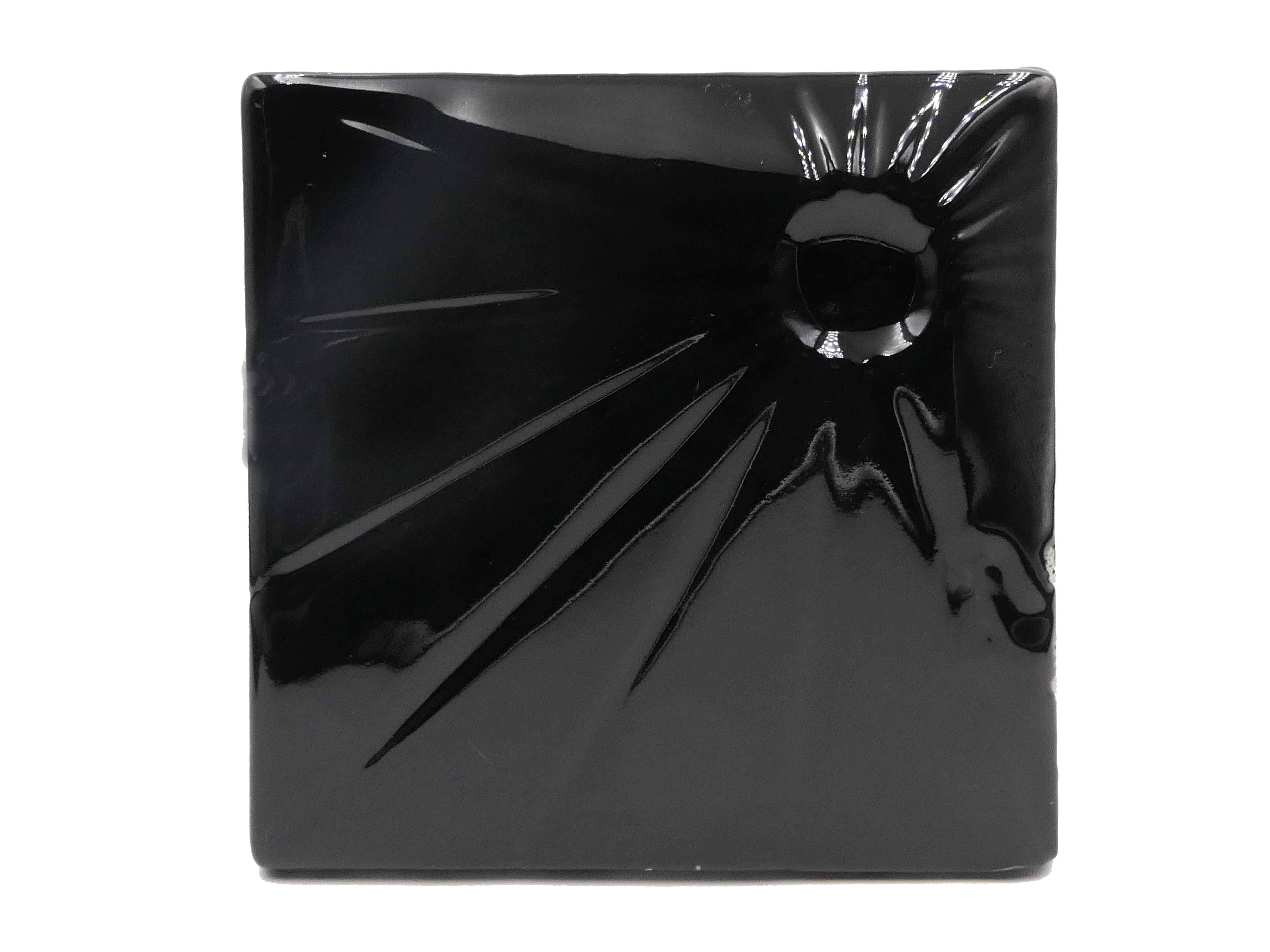 Azulejo de Cerámica Sol Negro Brillo