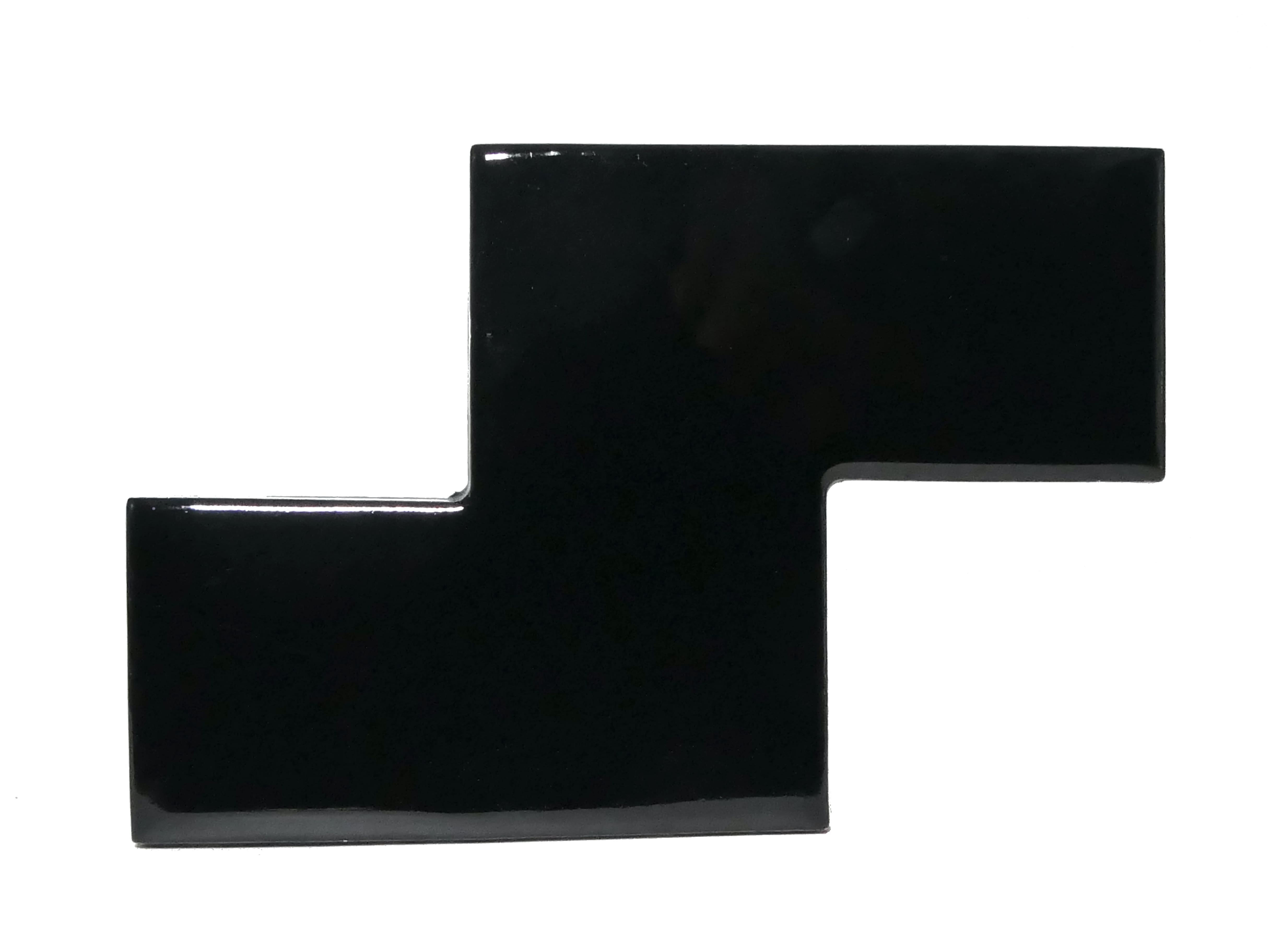 Azulejo de Cerámica Tetris Negro