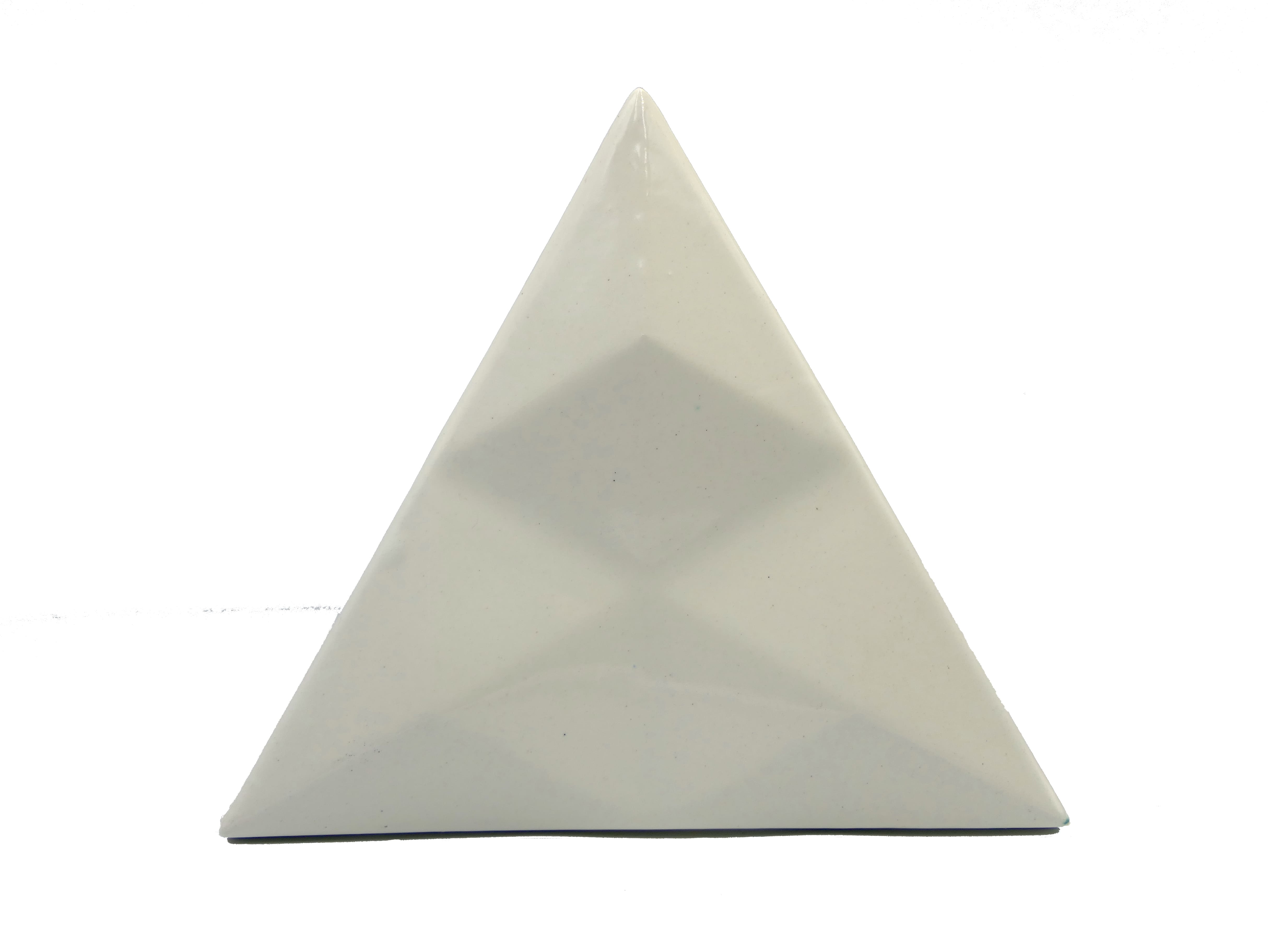 Azulejo de Cerámica Trángulo Diamante Blanco Antiguo