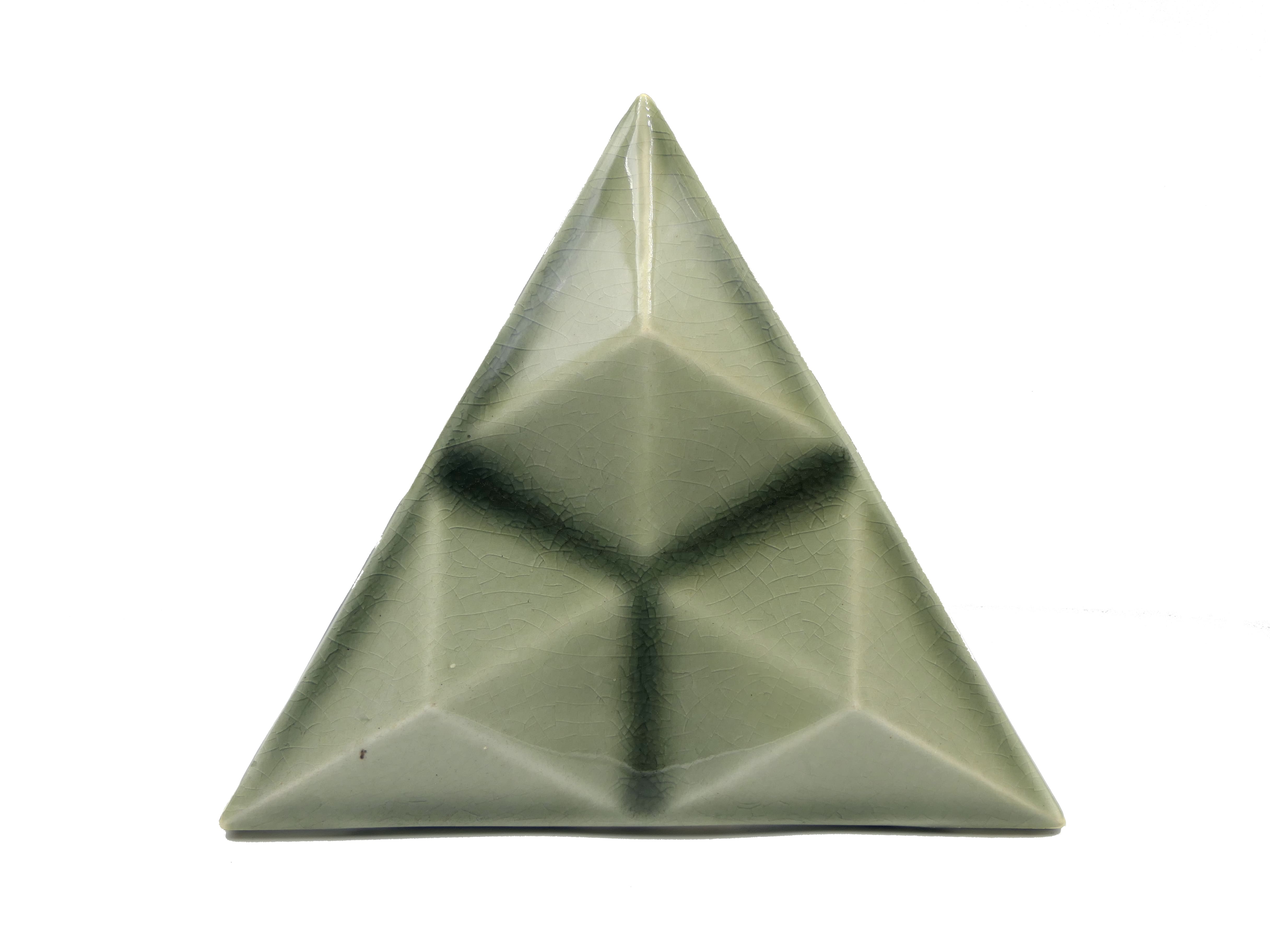 Azulejo de Cerámica Trángulo Diamante Gris Perla